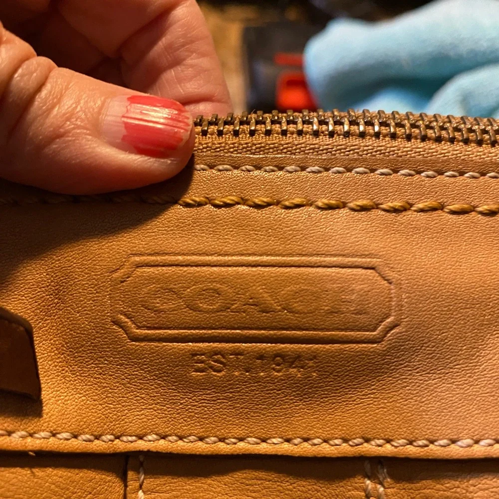 Coach Chelsea Lace 1941 A0793-10399 Tan Leather Shoulder Bag - Picture 7 of 7